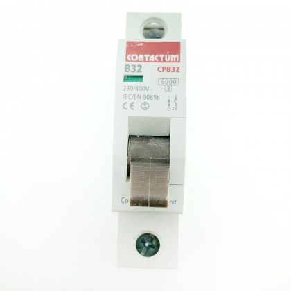 Contactum CPB32 B32 32A 32 Amp BSEN60898 MCB Circuit Breaker Type B